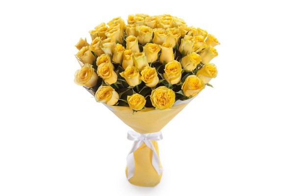 Букет из желтых роз