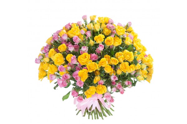 Букет из кустовых роз