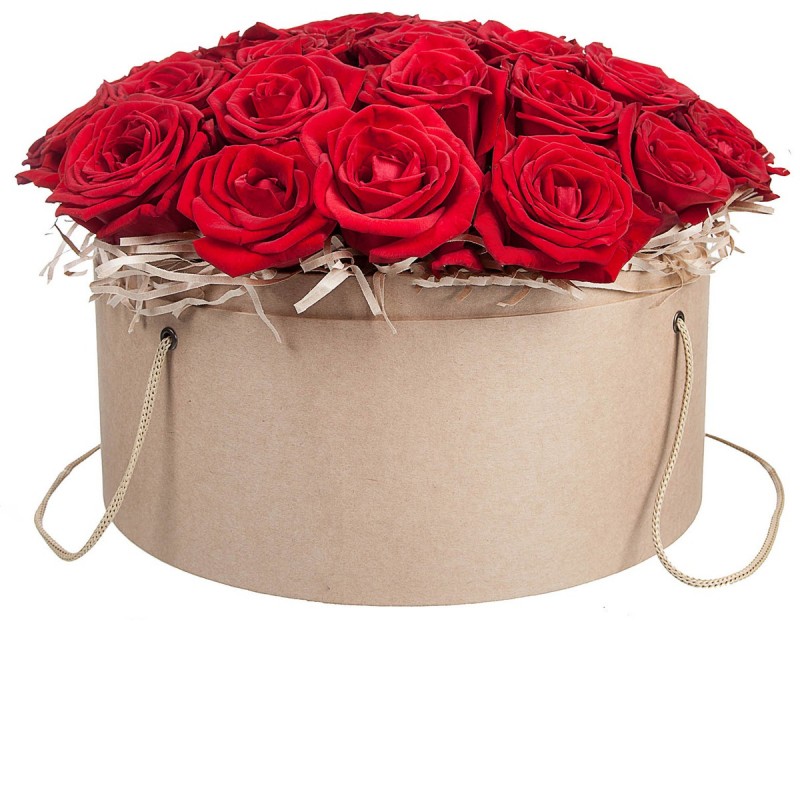 Цветочная композиция из красных роз