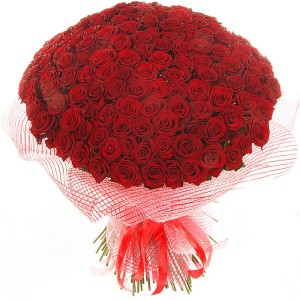 Букет из красных роз "Гран При"