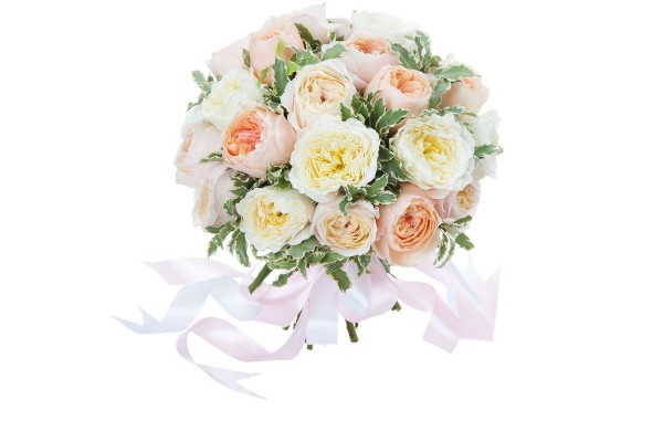 Букет из разноцветных роз “Девид Остин"