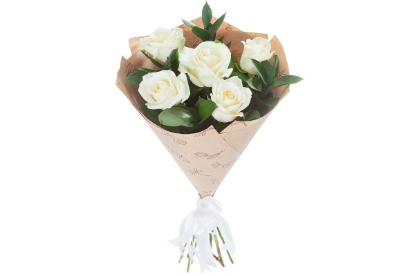  Букет из белых роз