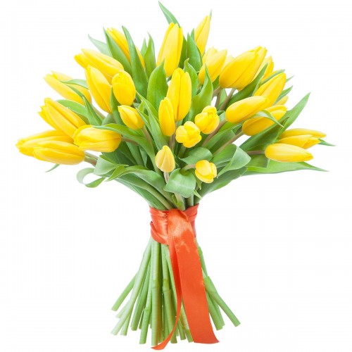 Букет из желтых Тюльпанов