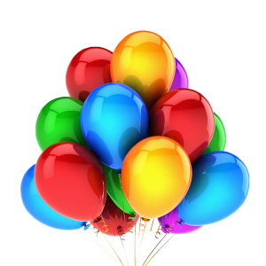 Воздушные шарики разноцветные 
